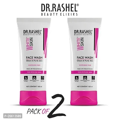 Dr Rashel White Skin Face Wash For Spotless Skin Parabean And Sls Free Pack Of 2 100Ml-thumb0