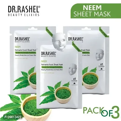 Dr Rashel Neem Sheet Mask With Serum That Boosts The Collagen Producti 20G X 3