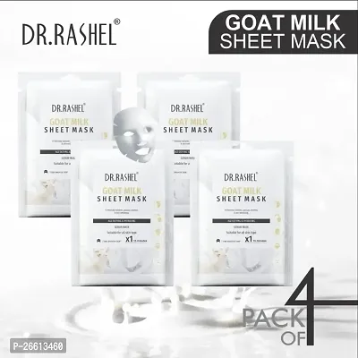 Dr Rashel Goat Milk Sheet Mask With Serum That Hydrates And Age Defying Pack Of 4 20G X 4