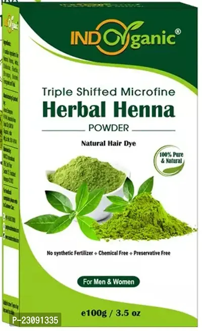 Natural Care From Herbal Henna Powder With Henna, Amla, Shikakai, Reetha,Brahmi, Fenugreek and Tulsi Powder For Hair Colour And Conditioning - 200g