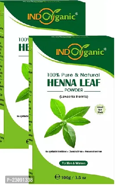 Organic, Natural Henna Leaf Powder For Hair Color - 100gm