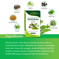 Natural Care From Herbal Henna Powder With Henna, Amla, Shikakai, Reetha,Brahmi, Fenugreek and Tulsi Powder For Hair Colour And Conditioning - 200g-thumb3