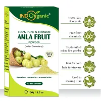 Natural And Organic Amla Indian Gooseberry Powder For Hair Care Mask and Skin, 100g-thumb4