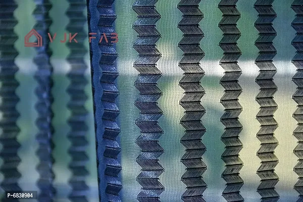 Fancy Net Tissue Zigzag Curtains For Door Window 4x7 Feet Set Of 2-thumb3