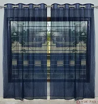 Fancy Net Tissue Zigzag Curtains For Door Window 4x9 Feet Set Of 2-thumb1