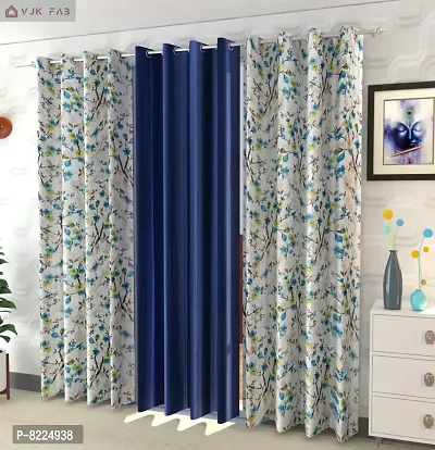 Pack of 3 Pcs of 5 feet Curtains