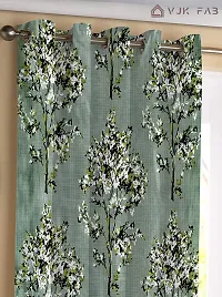 Comfortable Polyester Floral Print Long Door Curtains- Pack Of 2-thumb1