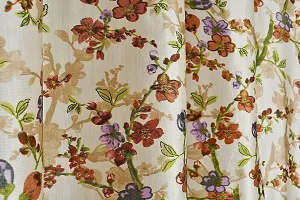 Comfortable Polyester Floral Print Door Curtains- Pack Of 3-thumb2