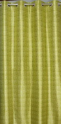 VJK FAB Heavy Gold Queen Fabric Leaves & Texture Design Curtains for Window, Door, Long Door, Drawing Room, Living Room (VJK-GQ-Leaves 1 Texture 2-SETOF3-GREEN-9) 4X9 Feet, Set of 3 Pcs, Green-thumb4