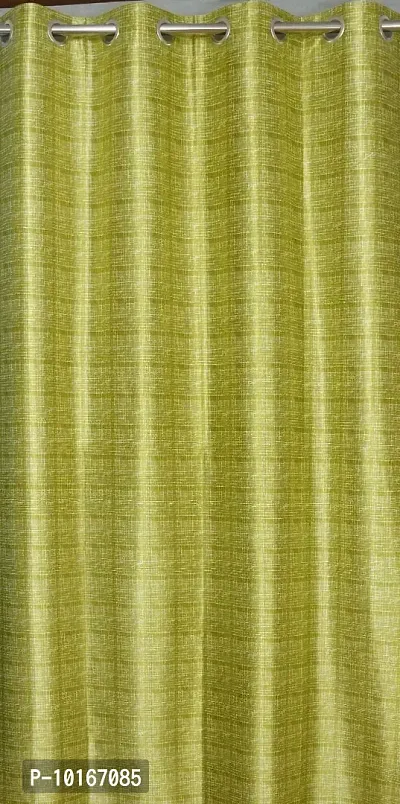 VJK FAB Heavy Gold Queen Fabric Leaves & Texture Design Curtains for Window, Door, Long Door, Drawing Room, Living Room (VJK-GQ-Leaves 1 Texture 2-SETOF3-GREEN-9) 4X9 Feet, Set of 3 Pcs, Green-thumb5