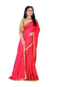 Sanwariya Silks Women's Sana Silk Saree With Unstitched Blouse Piece (Panetar Red)-thumb3