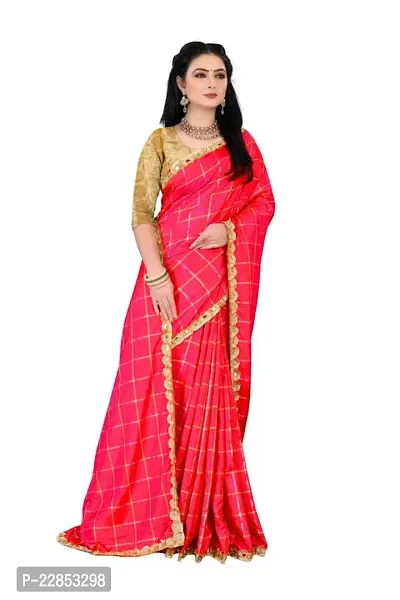 Sanwariya Silks Women's Sana Silk Saree With Unstitched Blouse Piece (Panetar Red)-thumb4