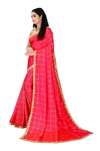 Sanwariya Silks Women's Sana Silk Saree With Unstitched Blouse Piece (Panetar Red)-thumb2