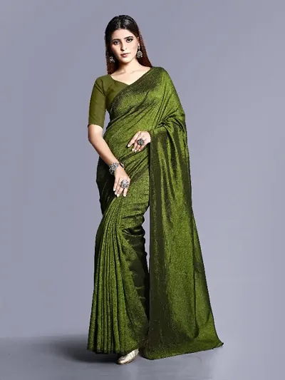 Sanwariya Silks Women's Georgette Saree with Unstitched Blouse Piece (R_VICHITRA MEHENDI)