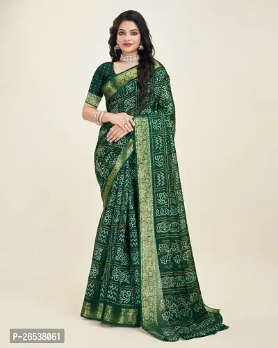 Classic Silk Blend Saree with Blouse piece