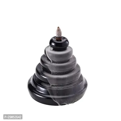 Ceramic Smoke Dropping Fountain Backflow Incense Holder with 20 Incense Cones-thumb0