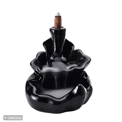 Ceramic Smoke Dropping Fountain Backflow Incense Holder with 20 Incense Cones