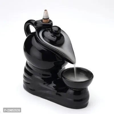 Ceramic Smoke Dropping Fountain Backflow Incense Holder with 20 Incense Cones