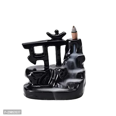 Ceramic Smoke Dropping Fountain Backflow Incense Holder with 20 Incense Cones-thumb0