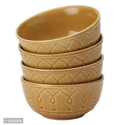 Hand Glazed Ceramic Serving Bowl Set of 4-thumb0