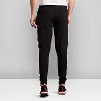 Elegant Lycra Blend Solid Track Pants For Men-thumb1