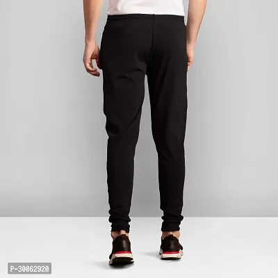 Elegant Lycra Blend Solid Track Pants For Men-thumb2