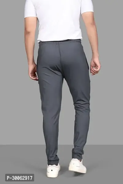 Elegant Lycra Blend Solid Track Pants For Men-thumb2