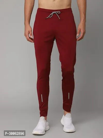 Elegant Lycra Blend Solid Track Pants For Men-thumb2