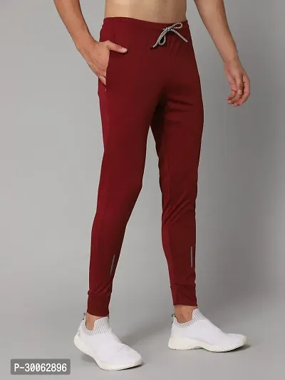 Elegant Lycra Blend Solid Track Pants For Men-thumb0