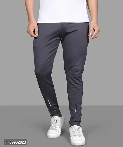 Elegant Lycra Blend Solid Track Pants For Men-thumb0