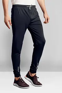 Elegant Lycra Blend Solid Track Pants For Men-thumb2