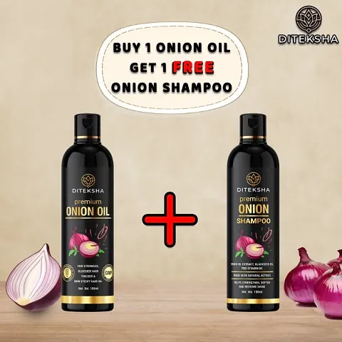 Natural Onion Herbal Oil  Shampoo For Hair Growth