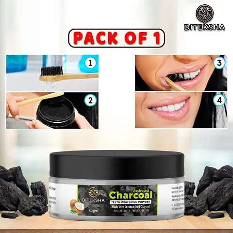 DITEKSHA Activated Charcoal Teeth Whitening Charcoal Powder