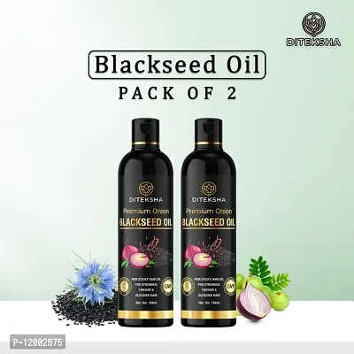 DITEKSHA 100% Pure  Natural Black Seed Oil | For Hair, Skin  Health Hair Oil  (100 ml) PACK OF 2-thumb0
