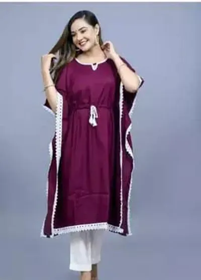 Stylish Rayon Anarkali Kurti For Women