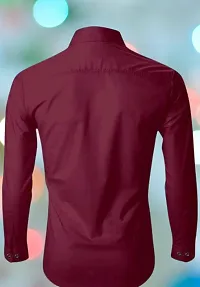 Stylish Cotton Solid Casual Shirts For Men-thumb2