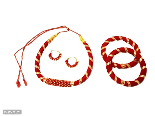 Red Necklace Silk Thread Fashion Jewellery Necklaces Christmas Gifts