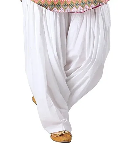 Fancy Cotton Solid Salwar/Patiala For Women