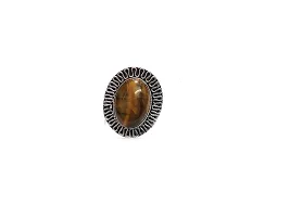 ASTROGHAR Natural Natural Tiger Eye Crystal Free Size Crystal Ring For Men And Women-thumb3