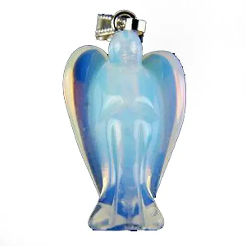 Astroghar Opelite Crystal Angel Shaped Men Women Pendent for Reiki Healing