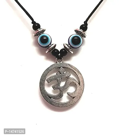 Astroghar Evil EYe With Om Auspicious Symbol Lucky Charm Protection pendant For Men And Women
