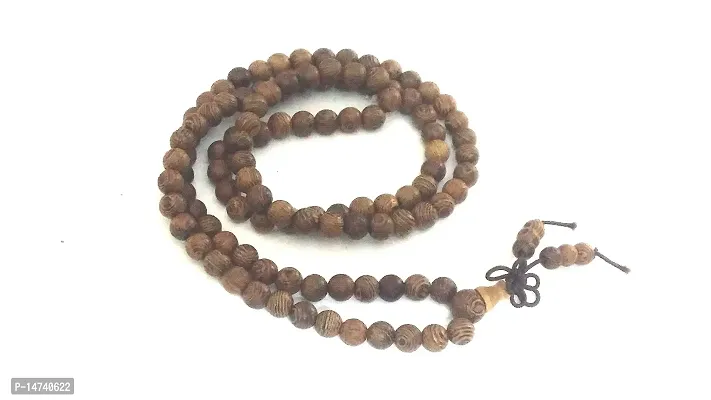 Astroghar Budhi siddha tibten Wooden Stretch 6 mm mala/Rosary