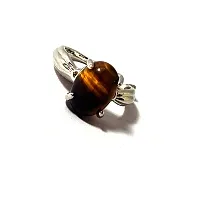 ASTROGHAR Natural Tiger Eye Oval Crystal Stone 20 number Ring For Men And Women-thumb1