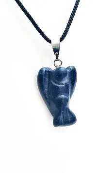 Astroghar Blue Gold Stone Angel Shaped Pendant for Men and Women-thumb1