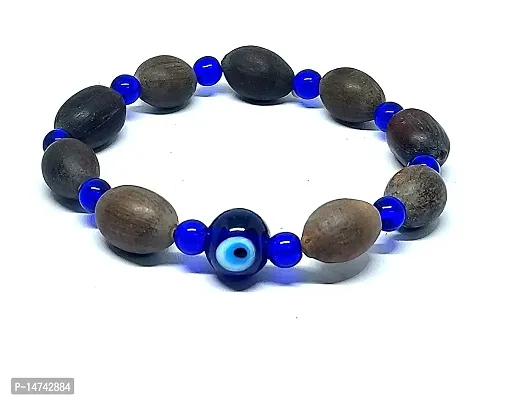 Astroghar Natural Kamal gatta lotus seeds Evil Eye Beads Stretch Bracelet For Men  Women