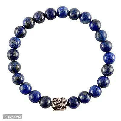 Astroghar Lapis Lazuli Buddha Powered 8mm Stretch Bracelet