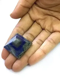 Astroghar Set of 2 Natural Lapis Lazuli Crystal 25 MM Pyramids for Reiki Healing and Crystal Healing-thumb2