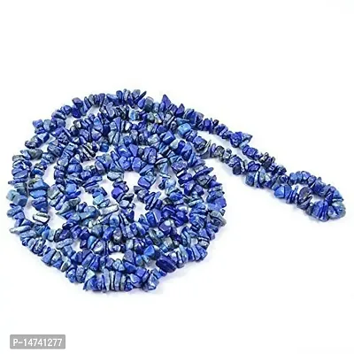 Astroghar Natural Lapis Lazuli Crystal Chip Mala Healing Gemstone mala Rosary for Women