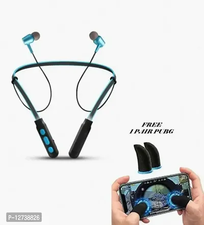 Bluetooth 5.0 Earphones, In-Ear Headphones with Mic, Clear Calls, IPX4 Water Resistant Neckband, Voice Assistance, Magnetic Earbuds  Fast Charging-thumb0