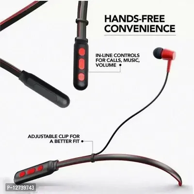 Bluetooth 5.0 Earphones, In-Ear Headphones with Mic, Clear Calls, IPX4 Water Resistant Neckband, Voice Assistance, Magnetic Earbuds  Fast Charging-thumb3